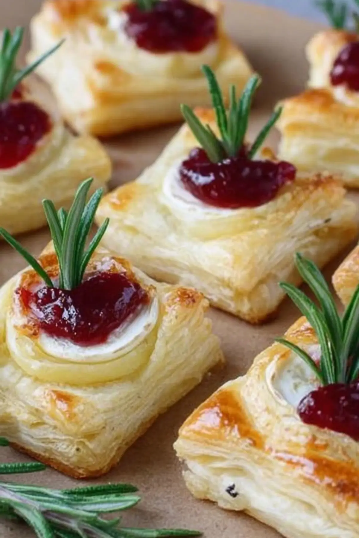 "Blätterteig-Häppchen mit Camembert "