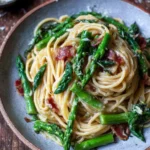 Pasta mit grünem Spargel