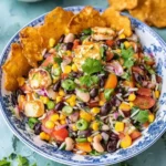 Kritharaki Salat mit Halloumi Croutons – mediterraner Salat mit frischen Zutaten