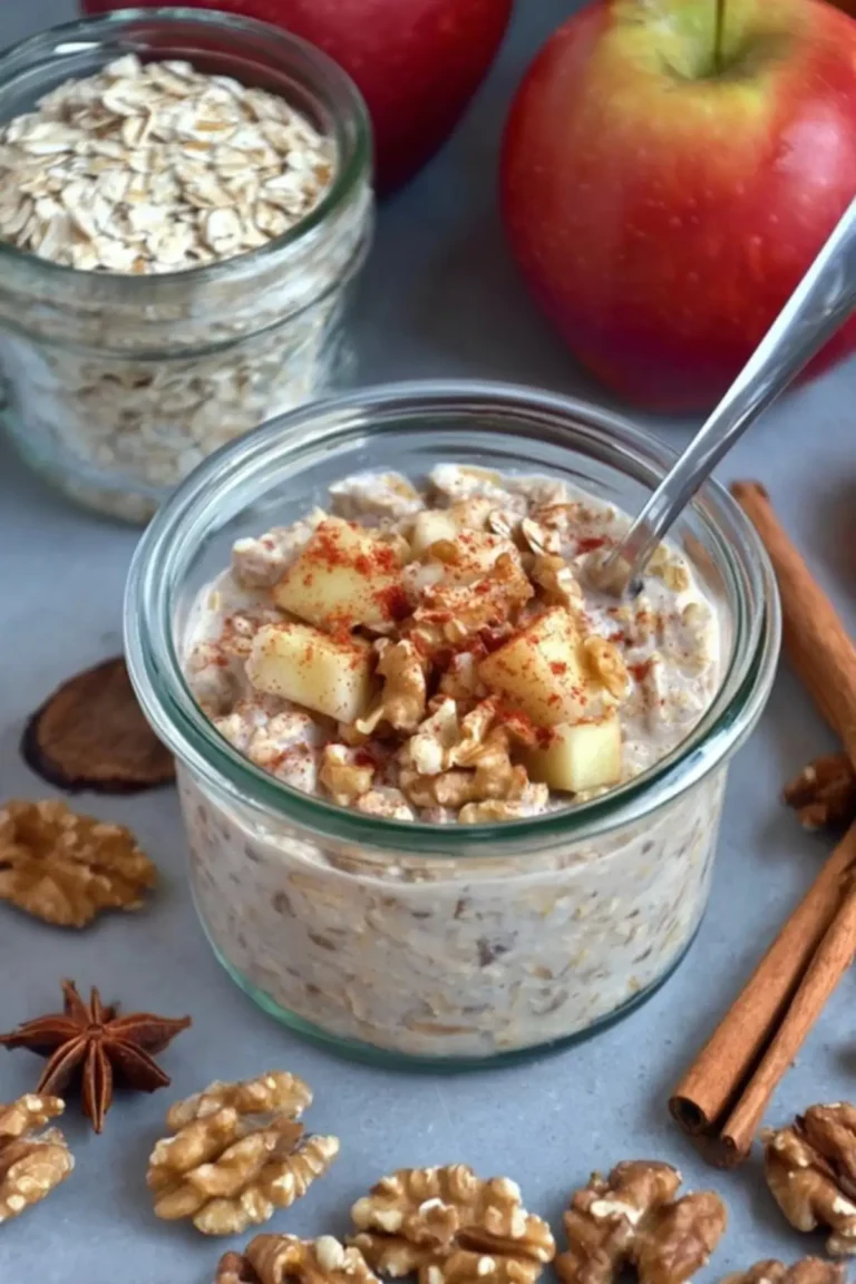 Apfel-Walnuss Overnight Oats