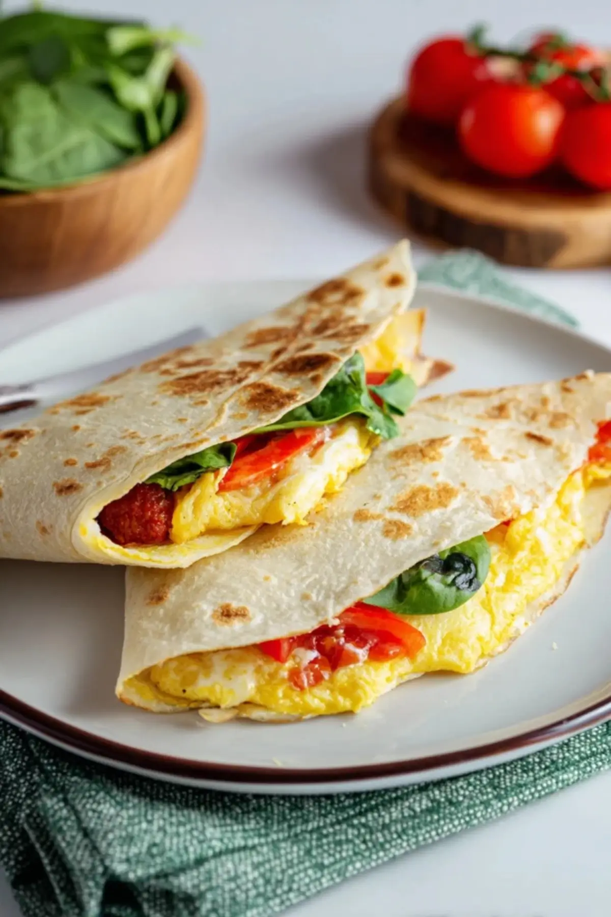 Frühstückswrap mit Ei – gesundes Frühstücksrezept