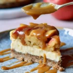 Apfel-Käsekuchen mit Karamell