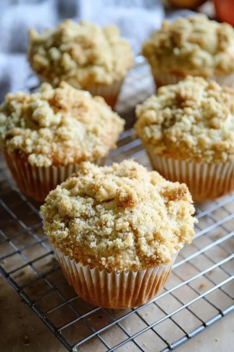 Apfel-Muffins mit knusprigen Streuseln