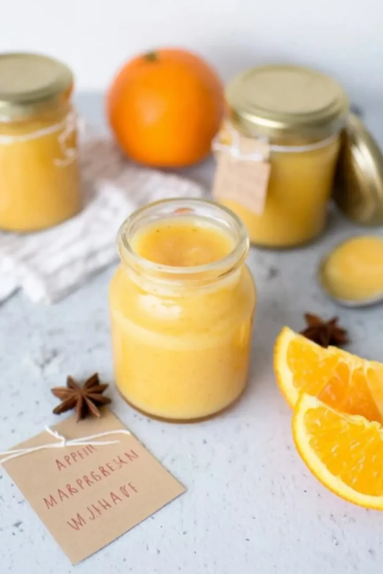 Apfel-Orangen-Marmelade mit Marzipan