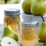 Birnenmarmelade mit Weißwein