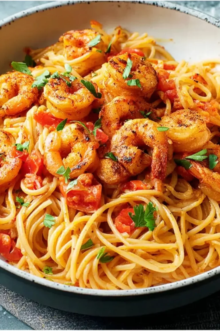 Cajun-Pasta mit Garnelen