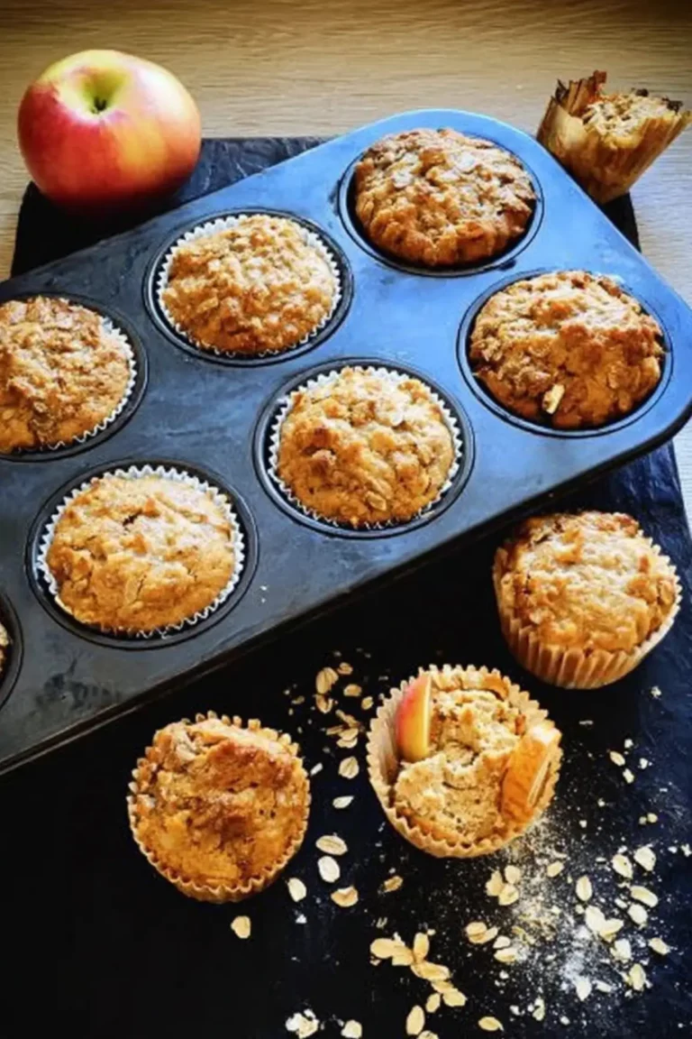 Frühstücksmuffins mit Apfel