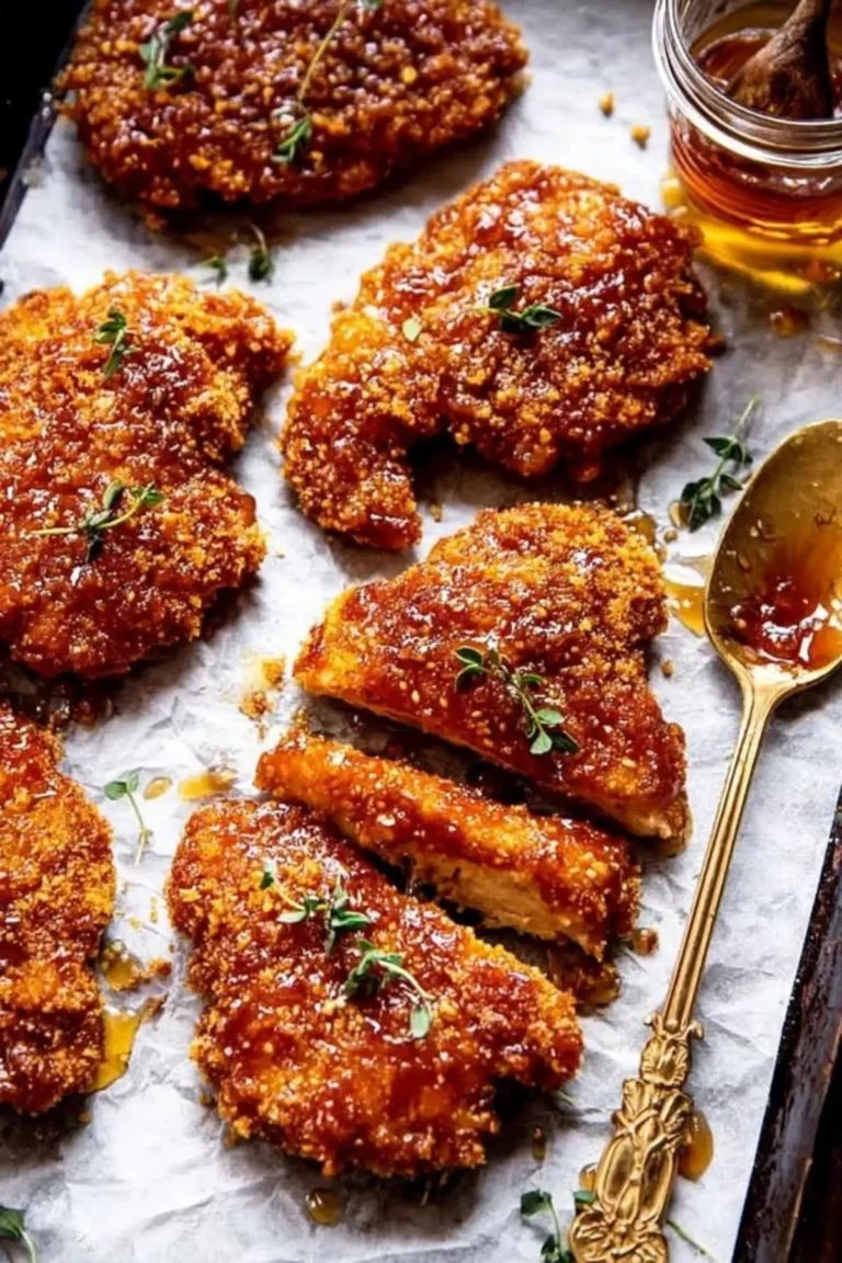 Gebackenes knuspriges Hot Honey Hähnchen