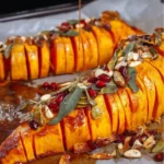 Gerösteter Kürbis mit Salbei aus dem Ofen