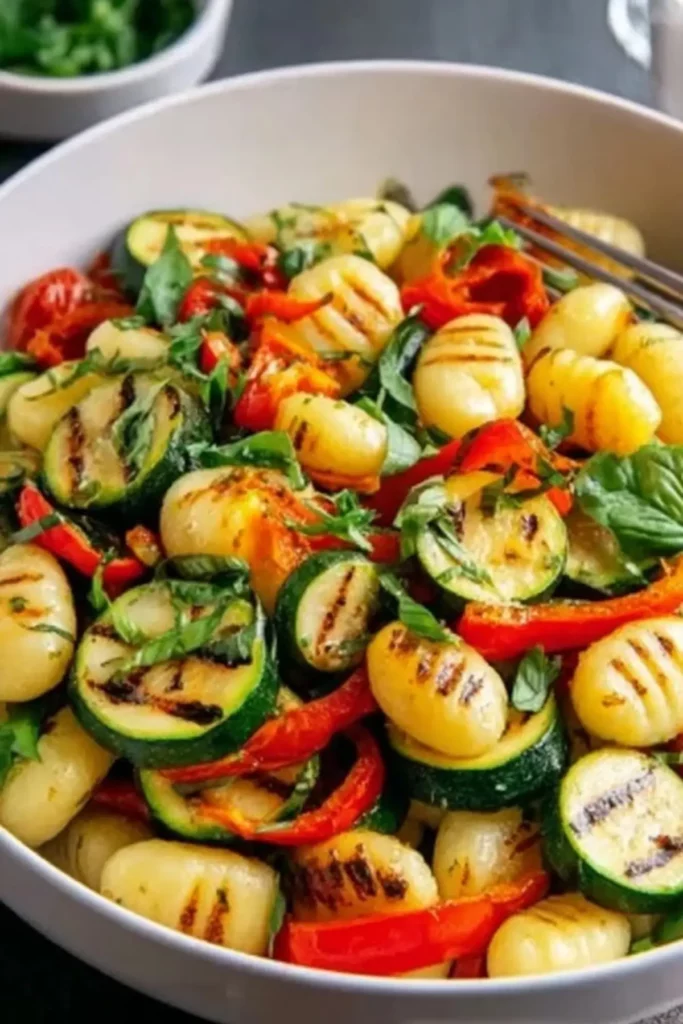 Gnocchi Salat mit Zucchini und Paprika (1)