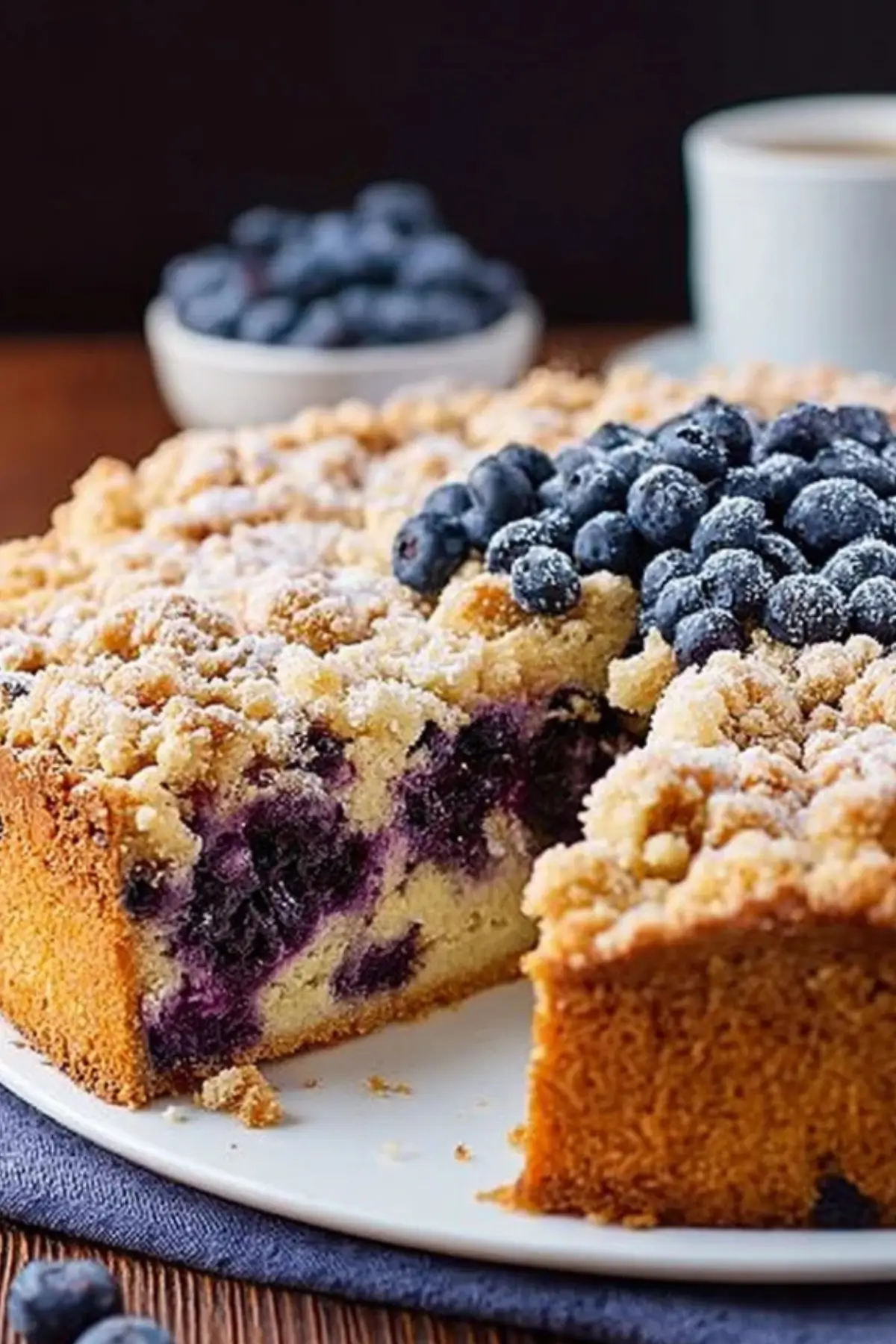 Heidelbeerkuchen mit Streuseln