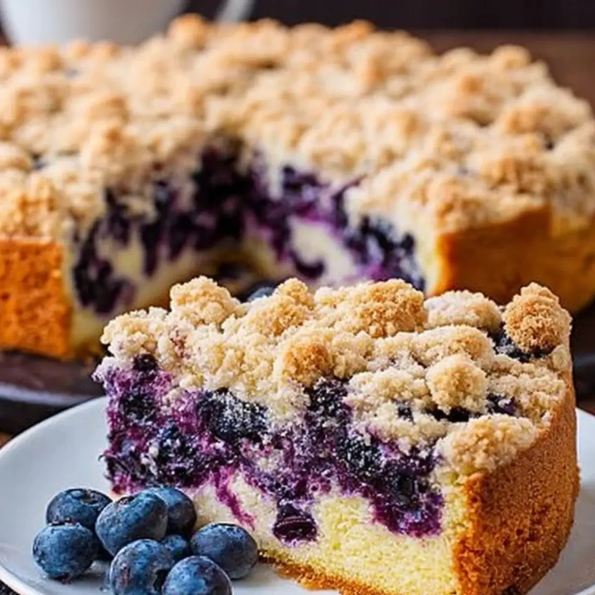 Heidelbeerkuchen mit Streuseln