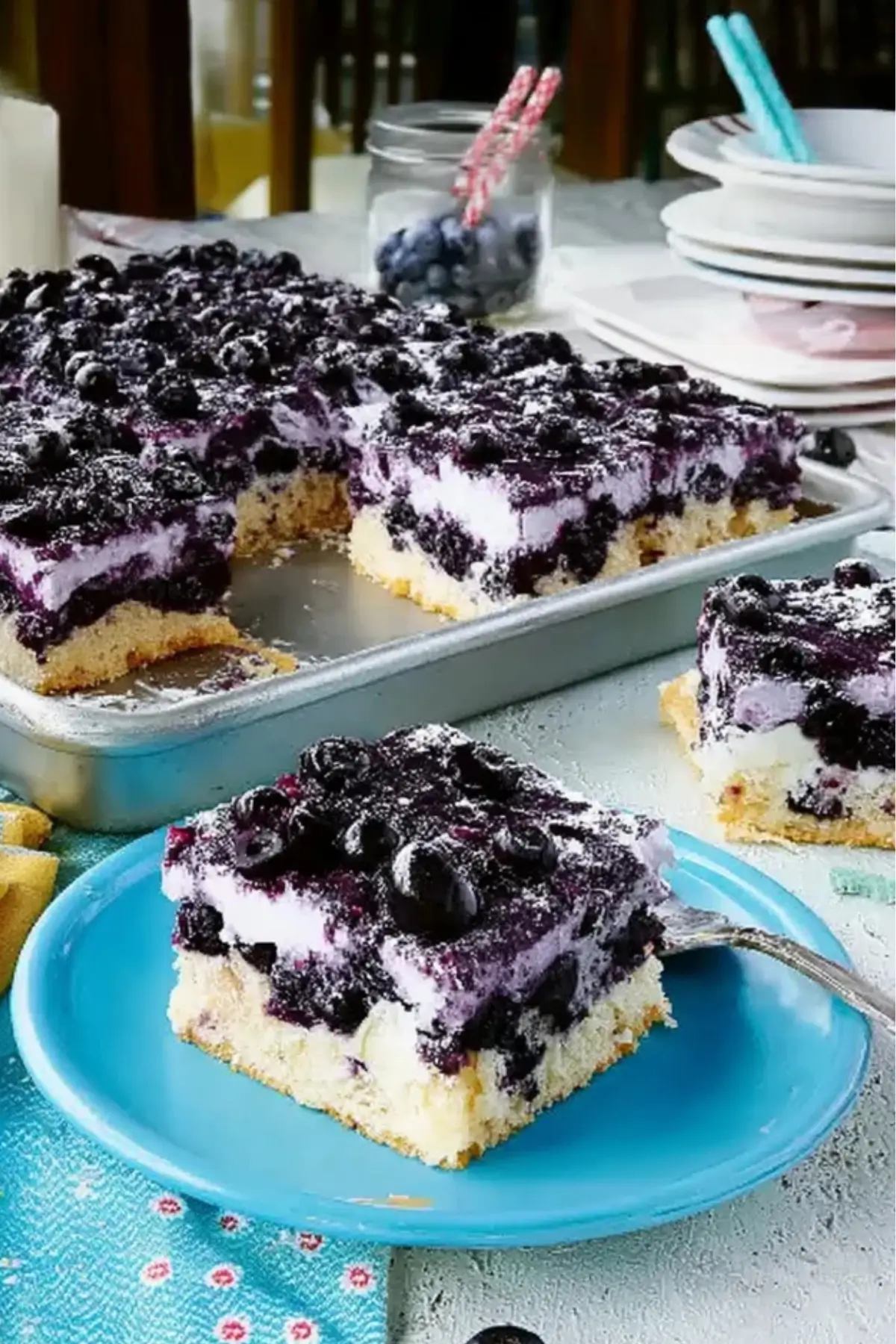Heidelbeerkuchen vom Blech