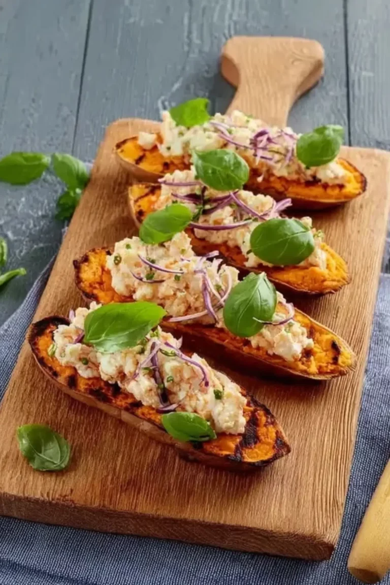 Hüttenkäse Süßkartoffel-Toast