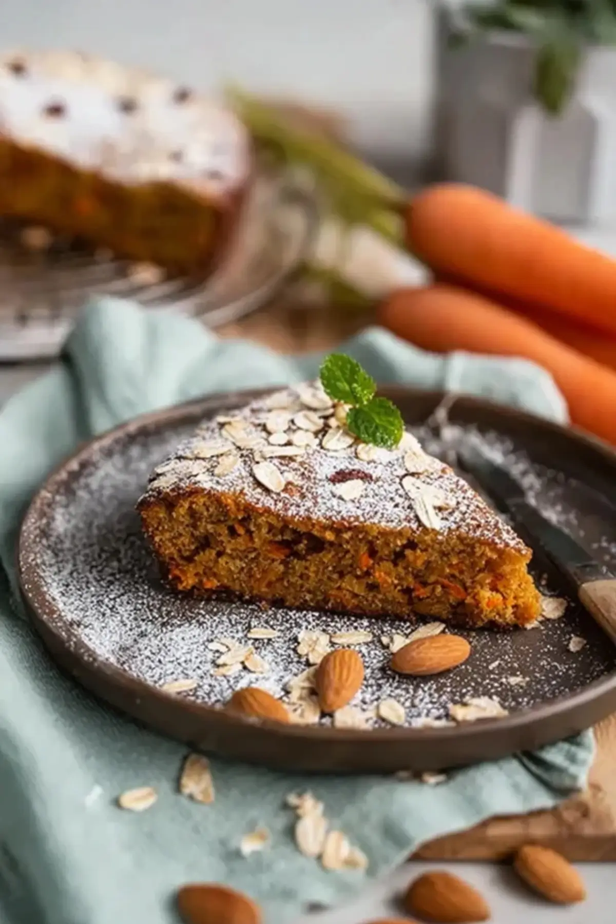 Karottenkuchen mit Haferflocken