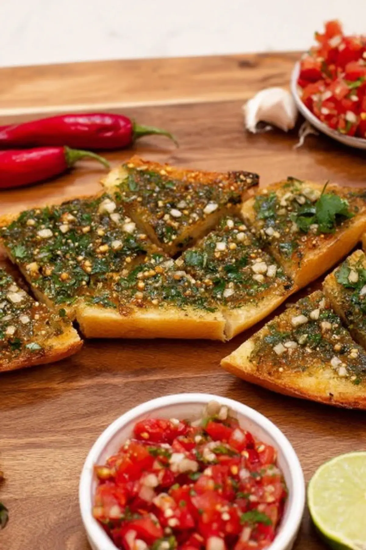 Knoblauchbrot trifft Salsa