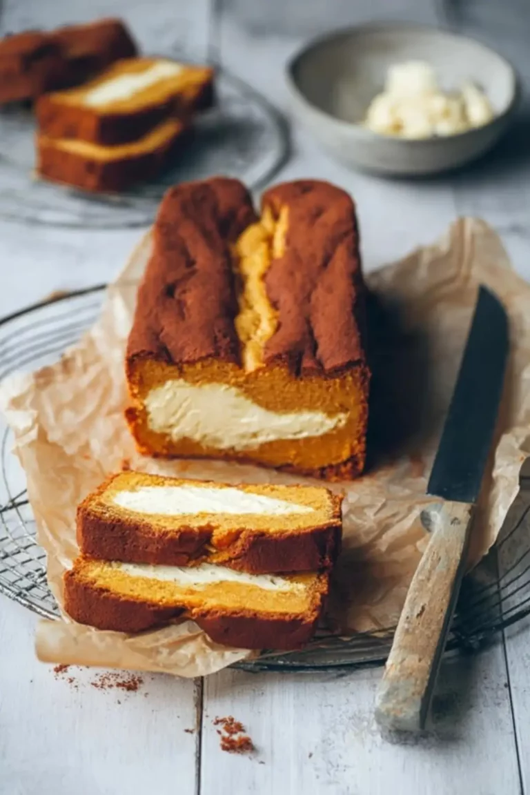 Kürbis Frischkäse Kuchen