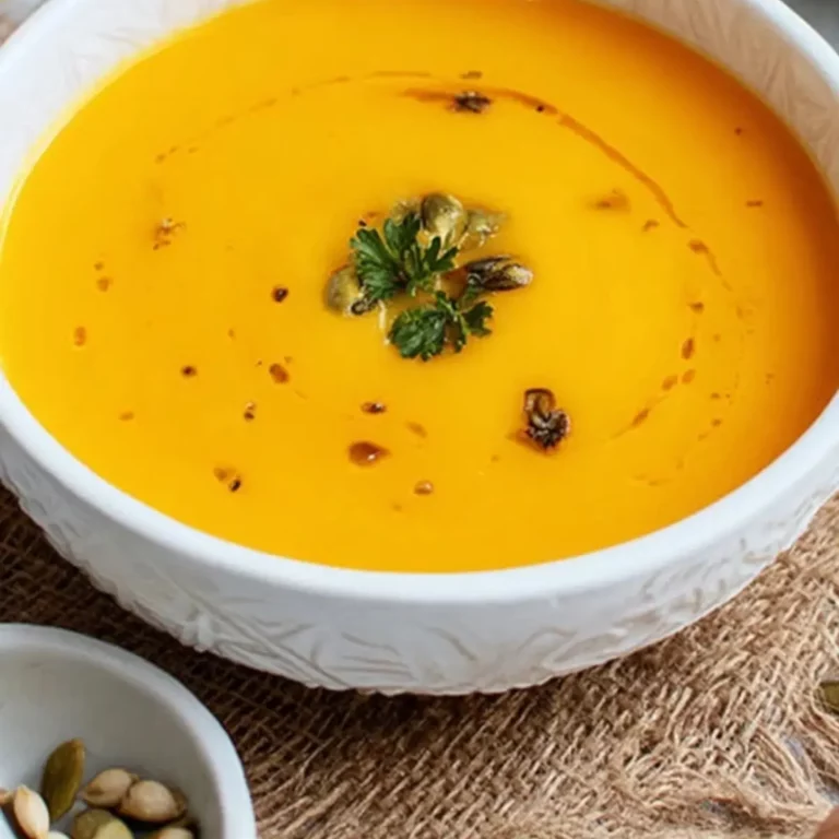 Kürbissuppe mit Kartoffeln