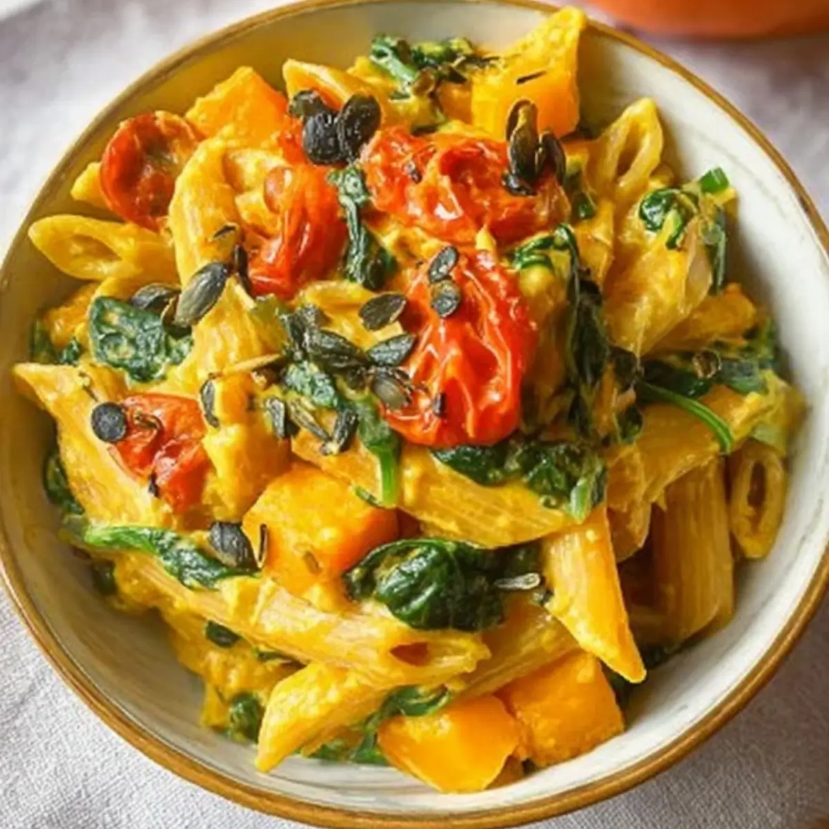 Kurbis Mit Pasta