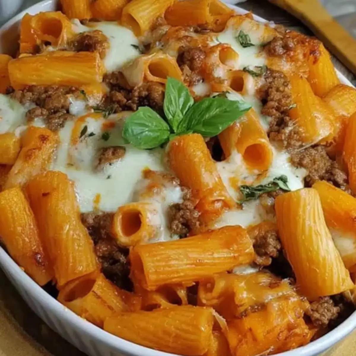 Rigatoni al Forno mit Kürbis