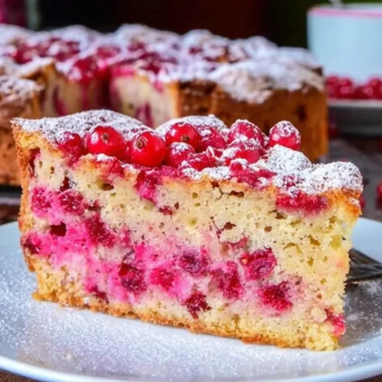 Saftiger Johannisbeerkuchen