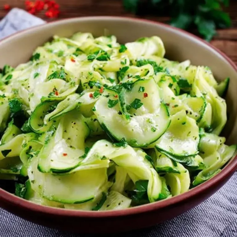 Salat aus marinierter Zucchini