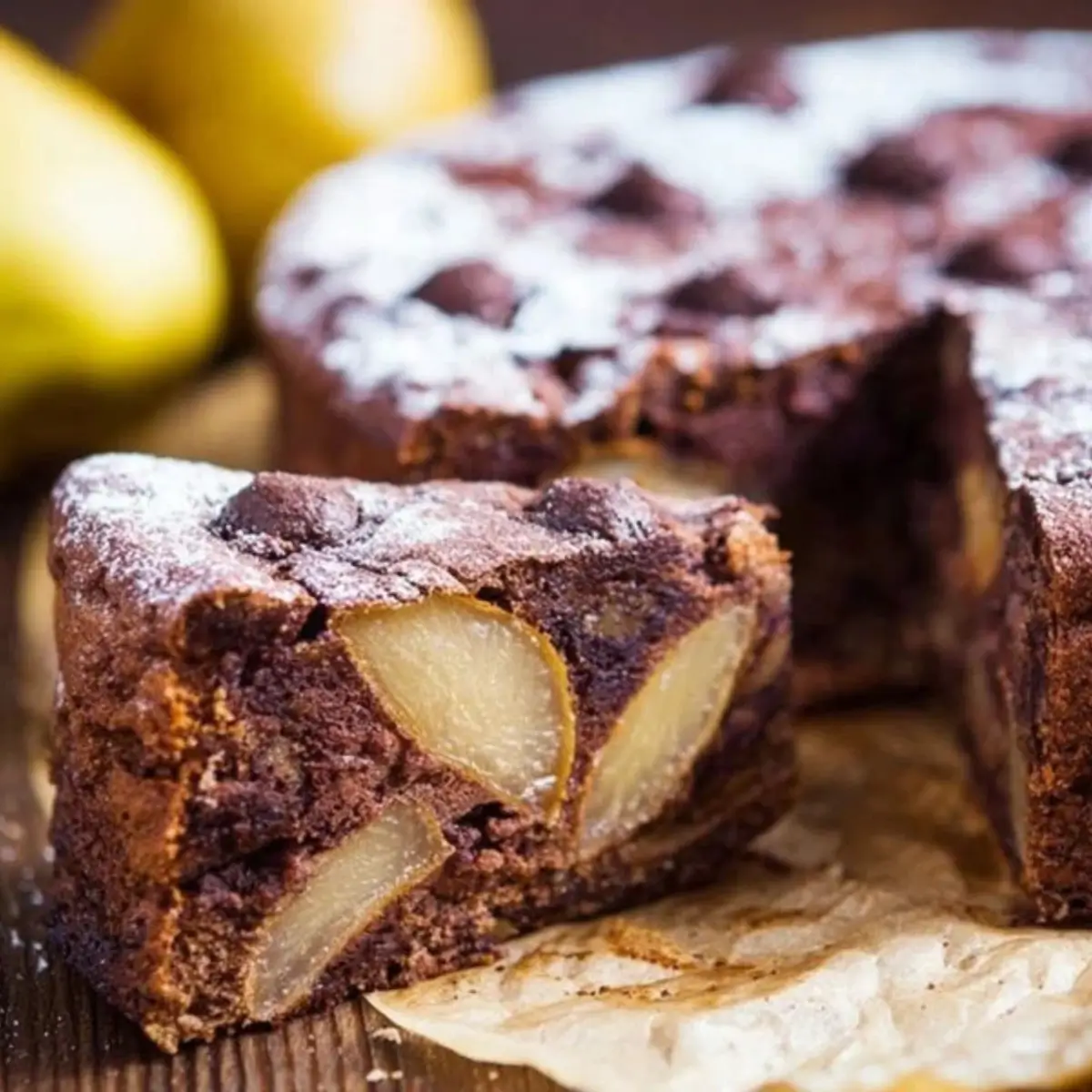 Schoko-Birnen-Kuchen