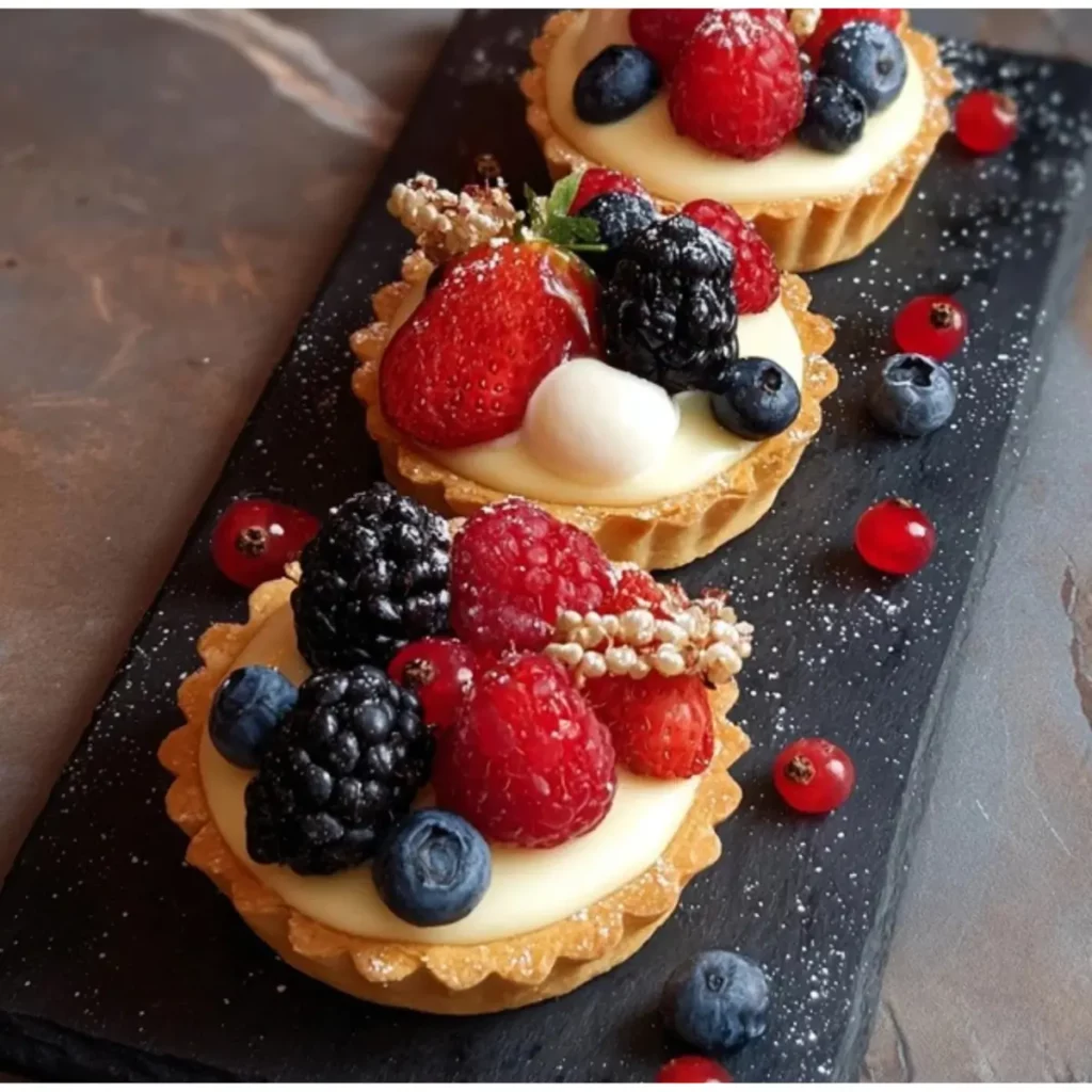 Torteletts mit Zitronen-Vanillecreme und Beeren - Muma’s Kitchen