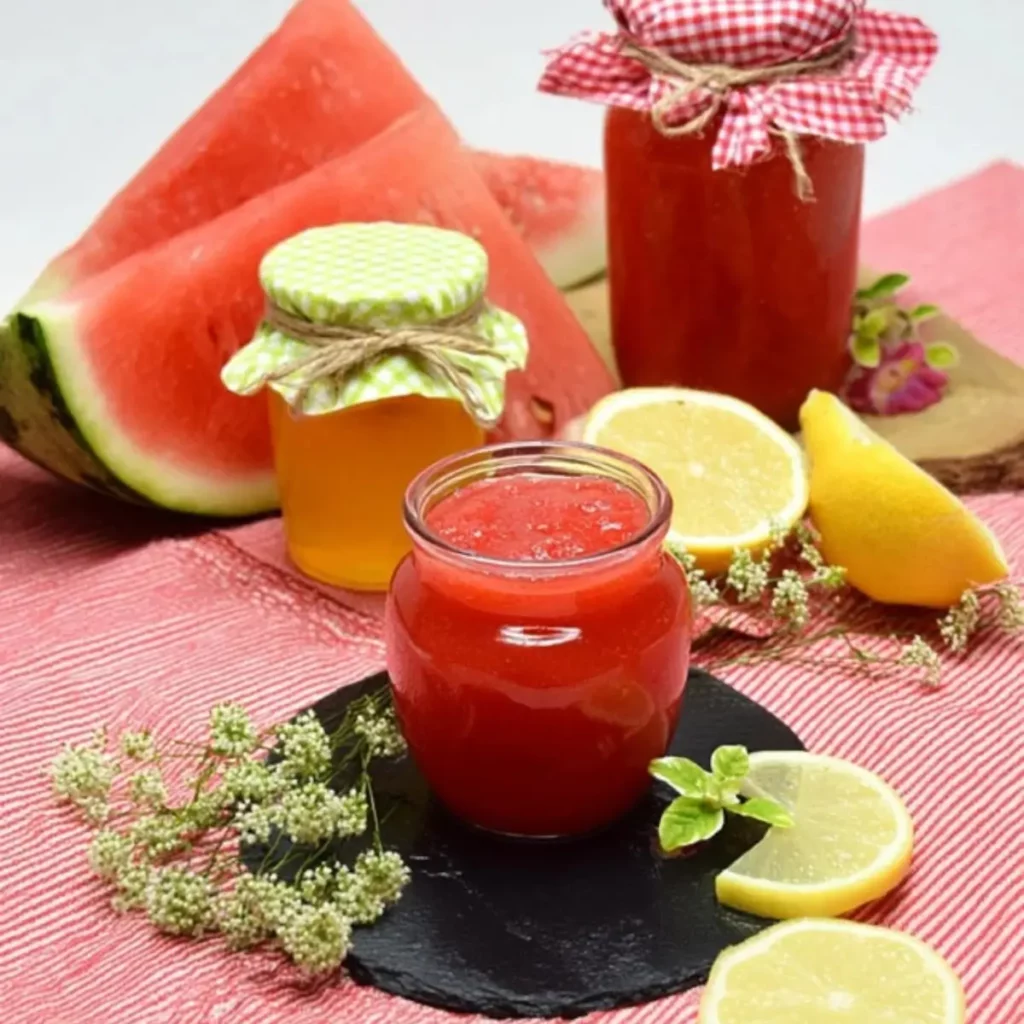 Wassermelonenmarmelade mit Limoncello