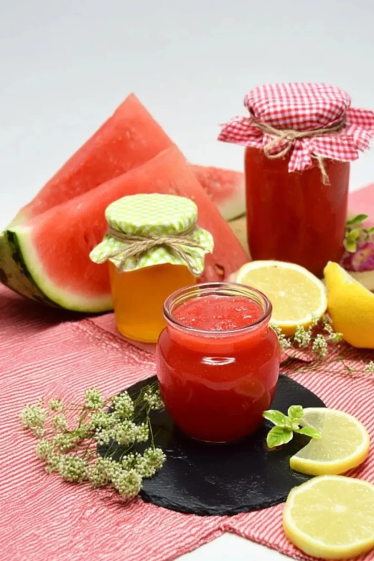 Wassermelonenmarmelade mit Limoncello