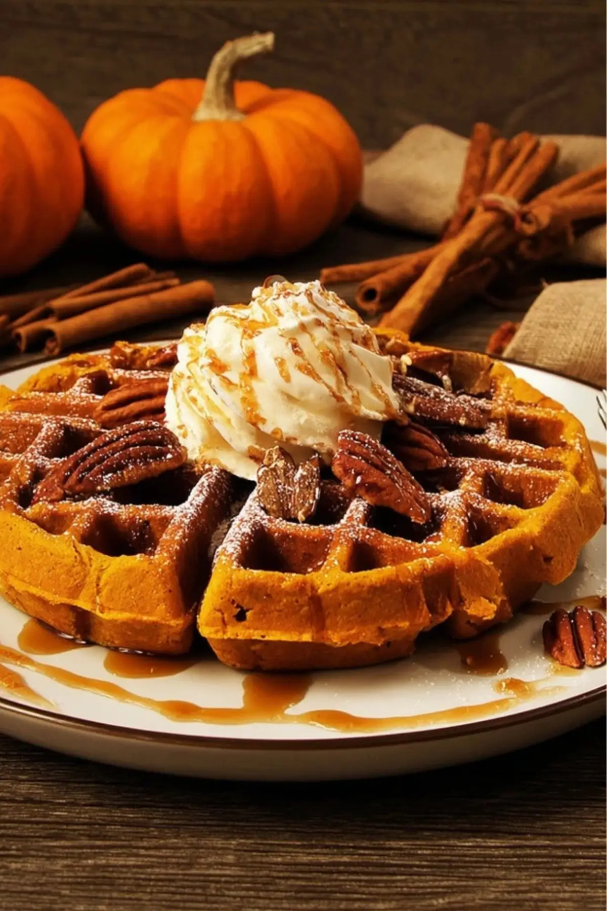 süße Kürbis-Waffeln