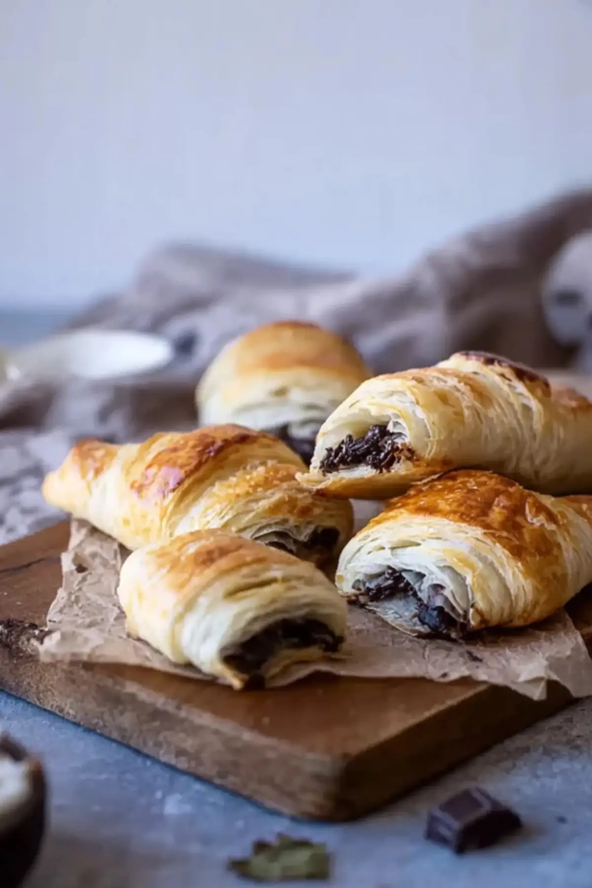 vegane Schokoladen Croissants