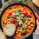 vegane pizzasuppe