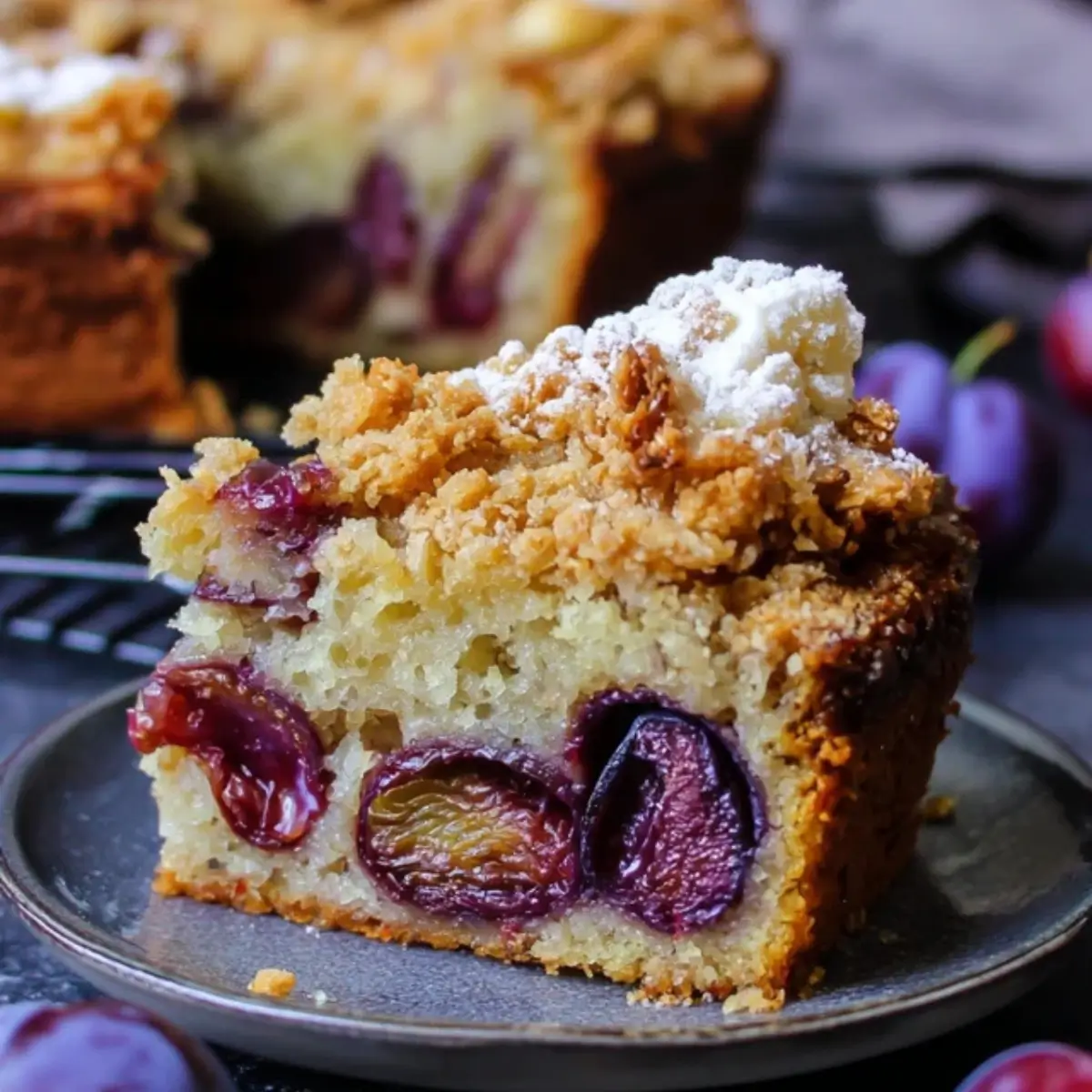 zwetschgenkuchen mit knusperhaube