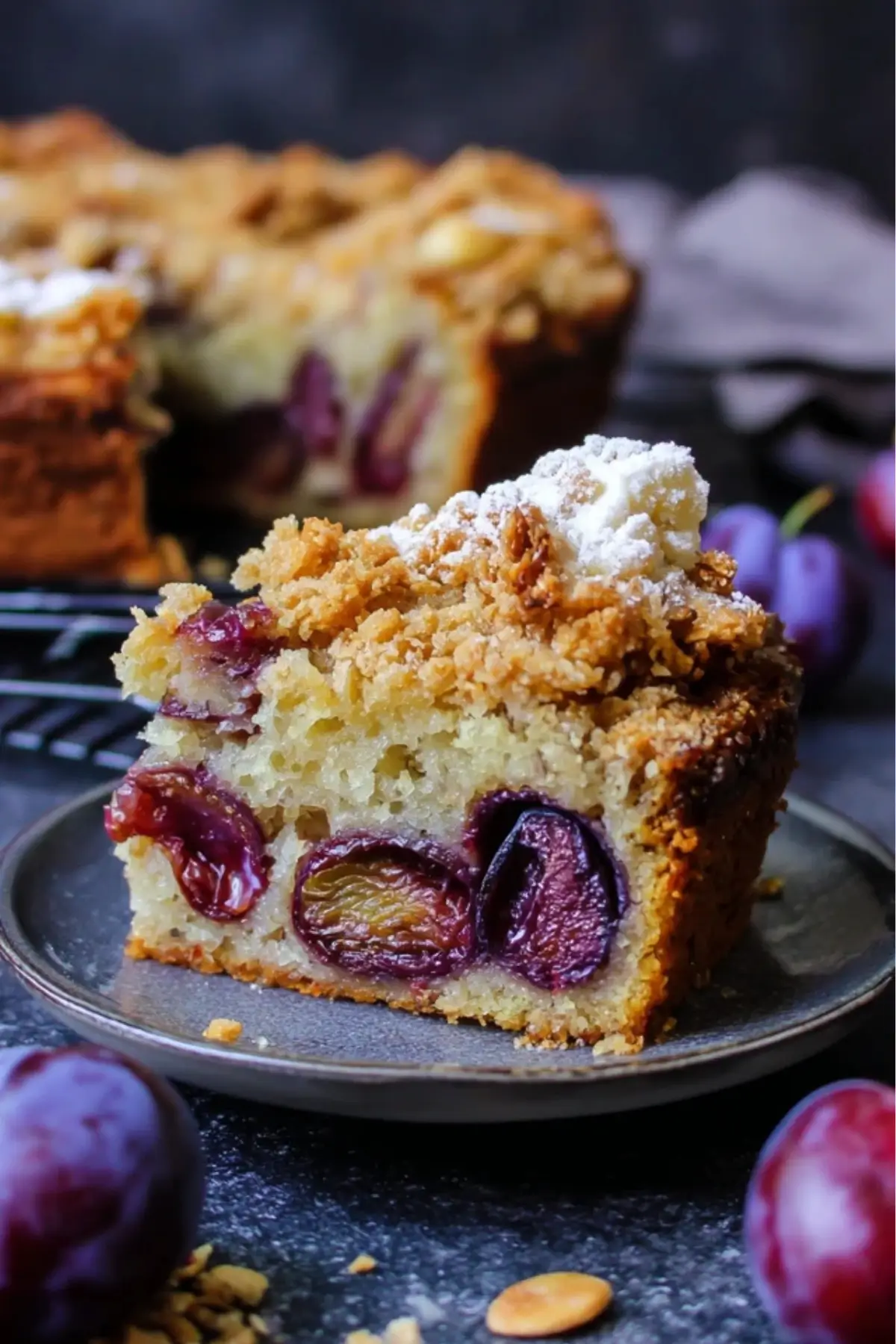 zwetschgenkuchen mit knusperhaube
