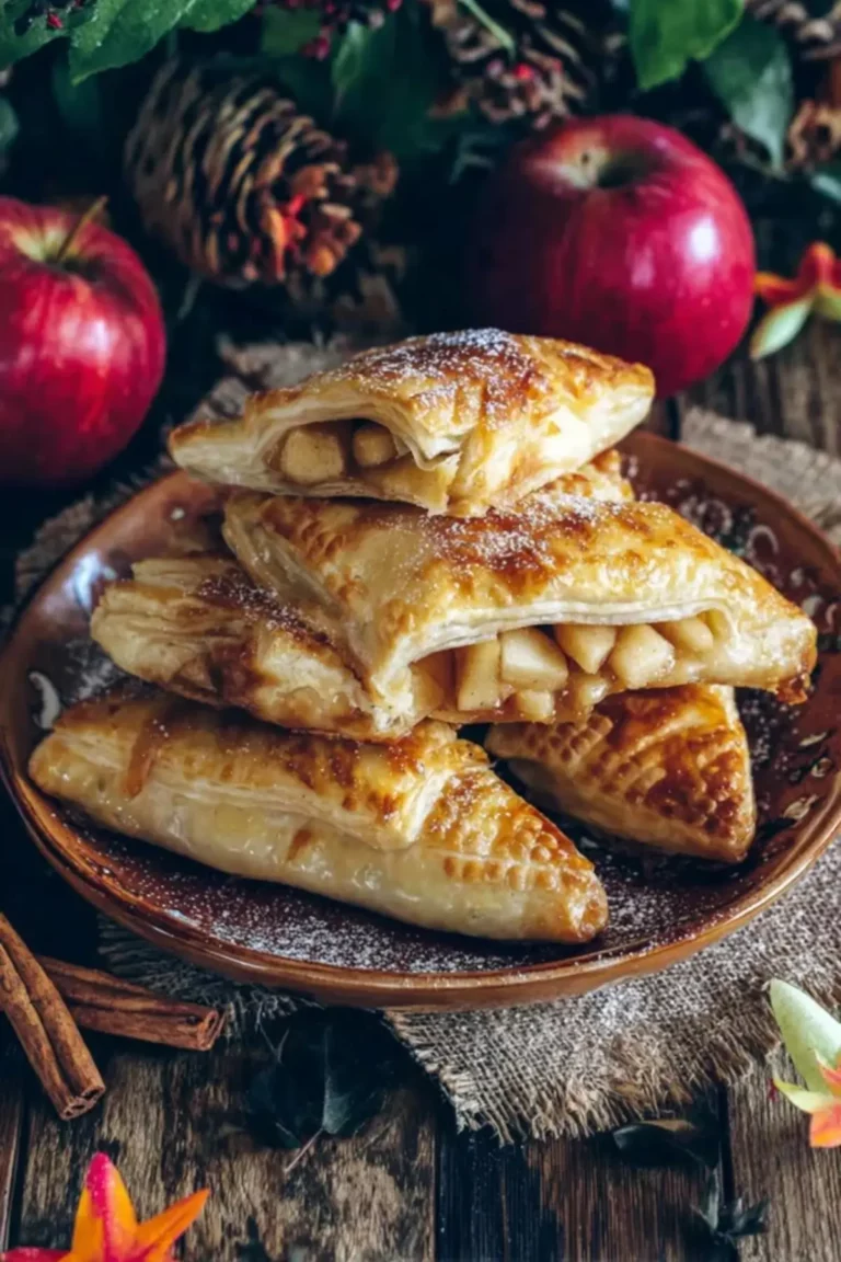 Apfeltaschen mit Blätterteig
