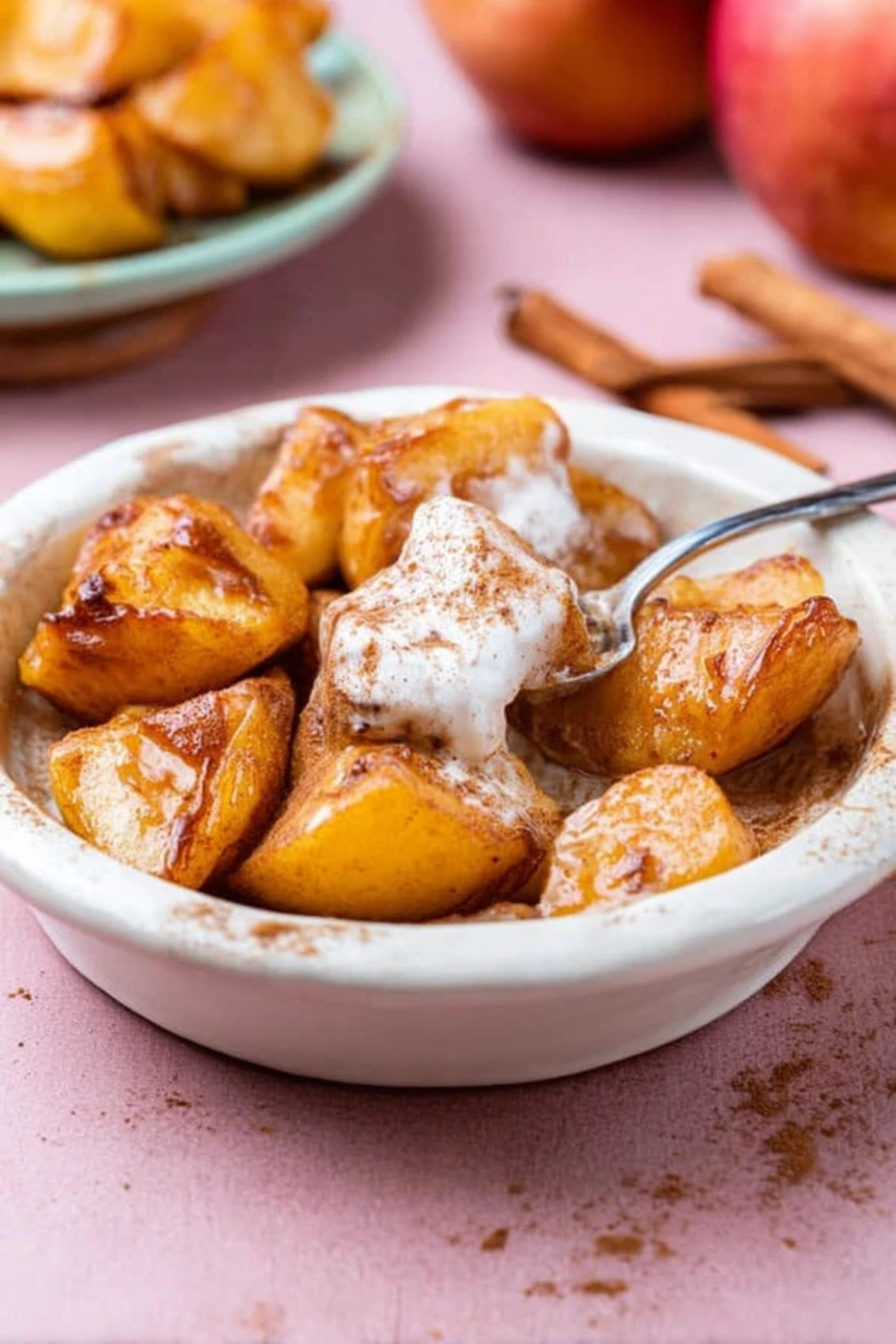 Gebackene Äpfel mit Zimt aus dem Airfryer – Schnell &amp; Vegan im Airfryer ...