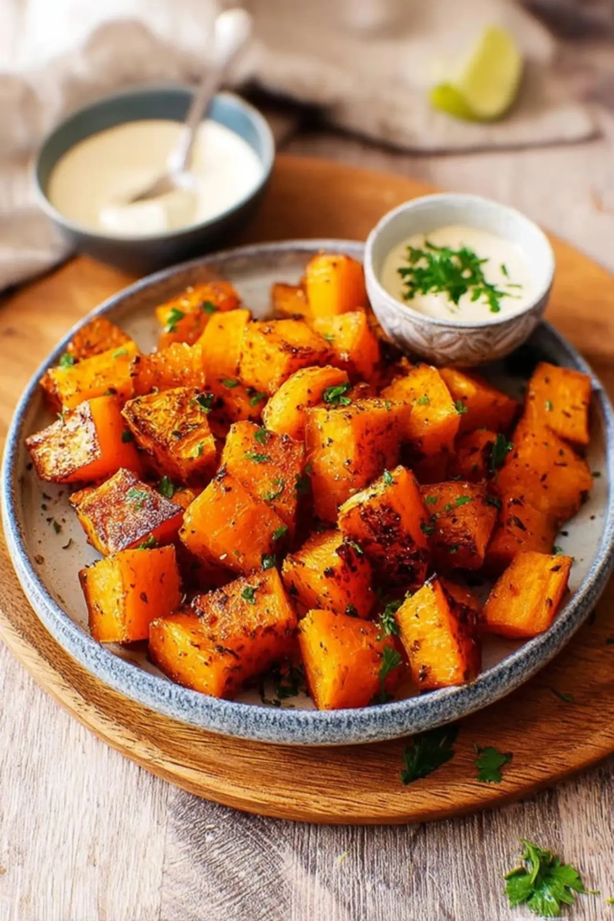 Butternut Kürbis aus der Heißluftfritteuse