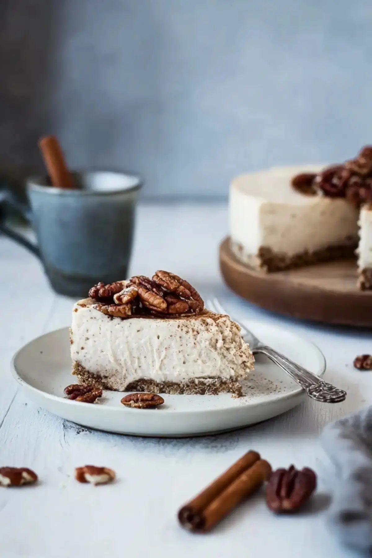 Chai Cheesecake mit Pekannuss