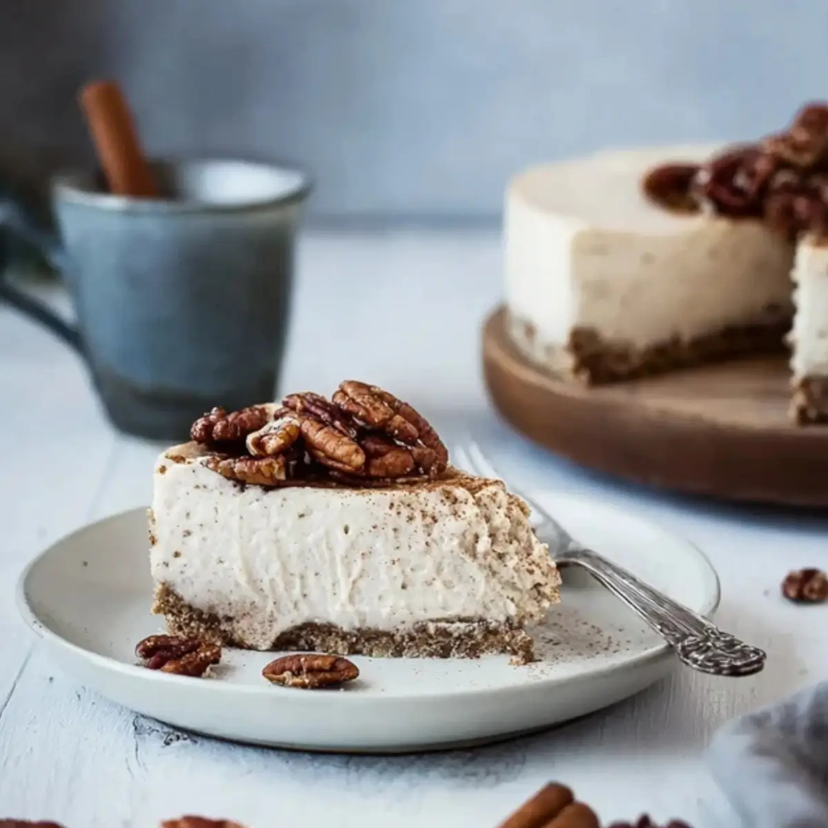 Chai Cheesecake mit Pekannuss