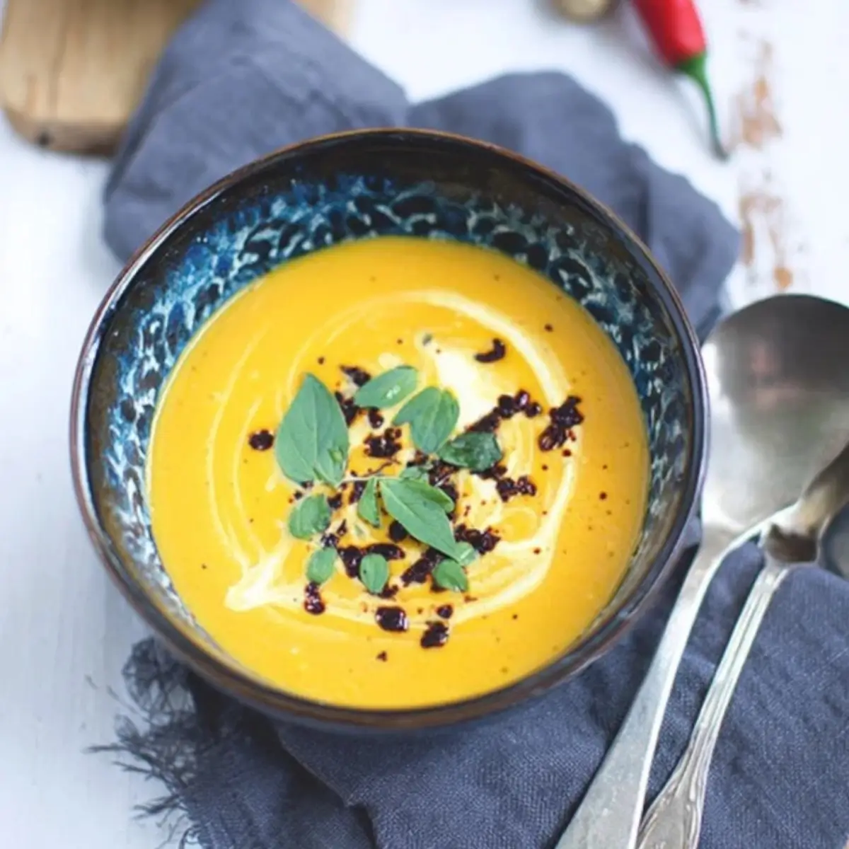 Cremige Kürbissuppe