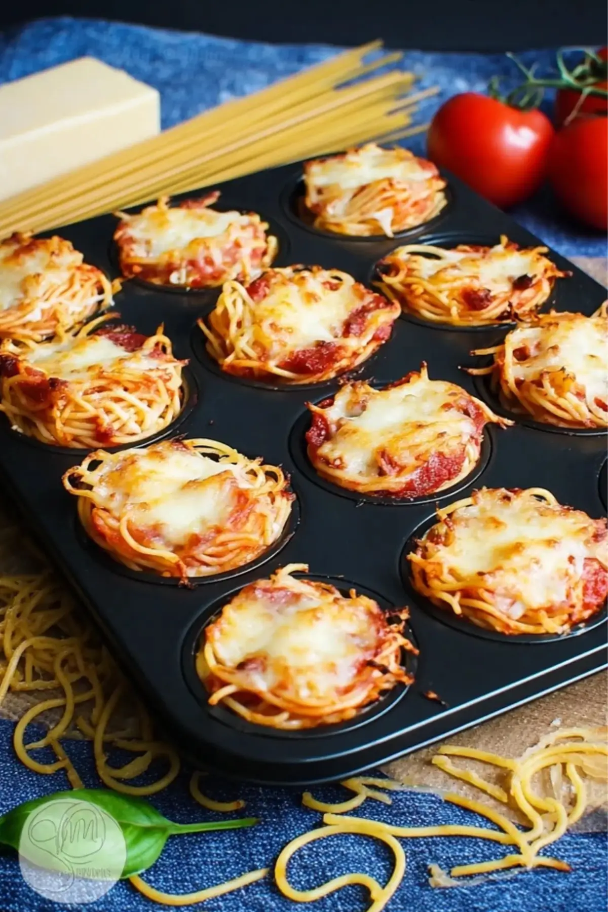 Einfache Spaghetti Muffins