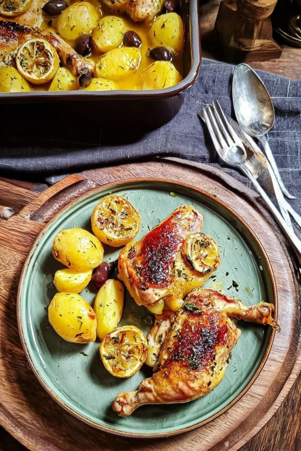 Griechisches Hähnchen mit Kartoffeln