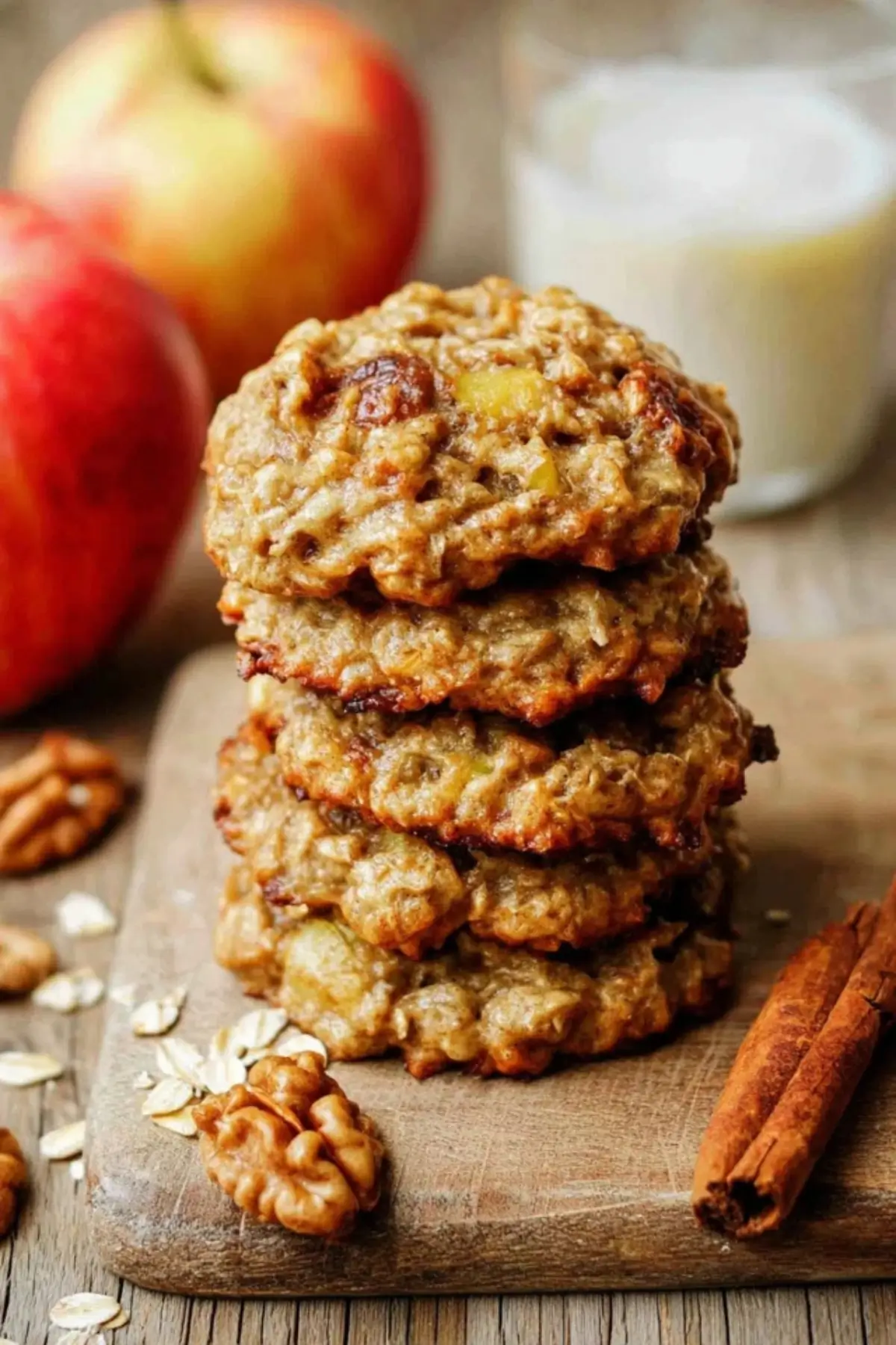 Haferflockenkekse mit Apfel