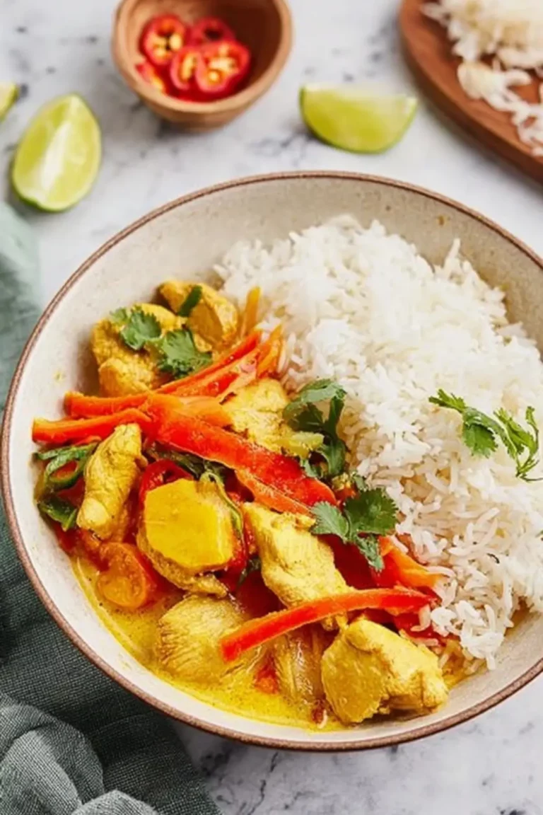 Hähnchen-Curry mit Kokosmilch