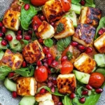 Halloumi-Granatapfel-Salat