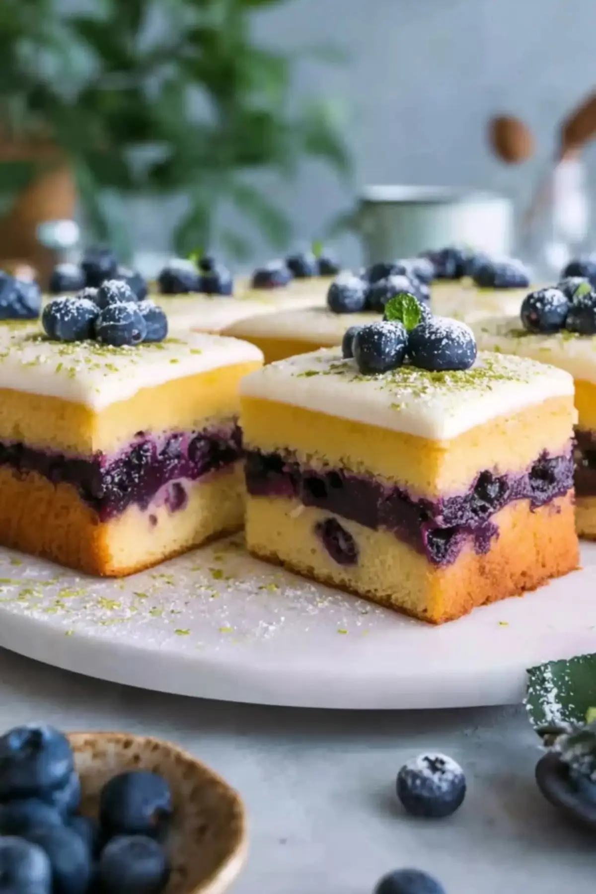 Heidelbeerkuchen mit Eierlikör