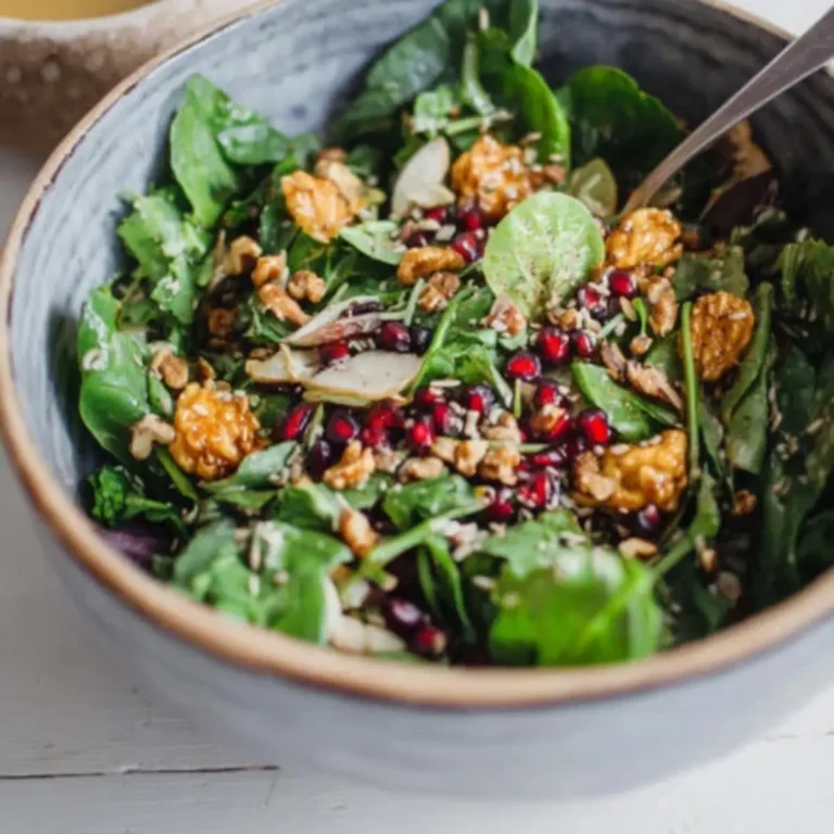 Herbst Salat mit Ahorn-Senf-Dressing