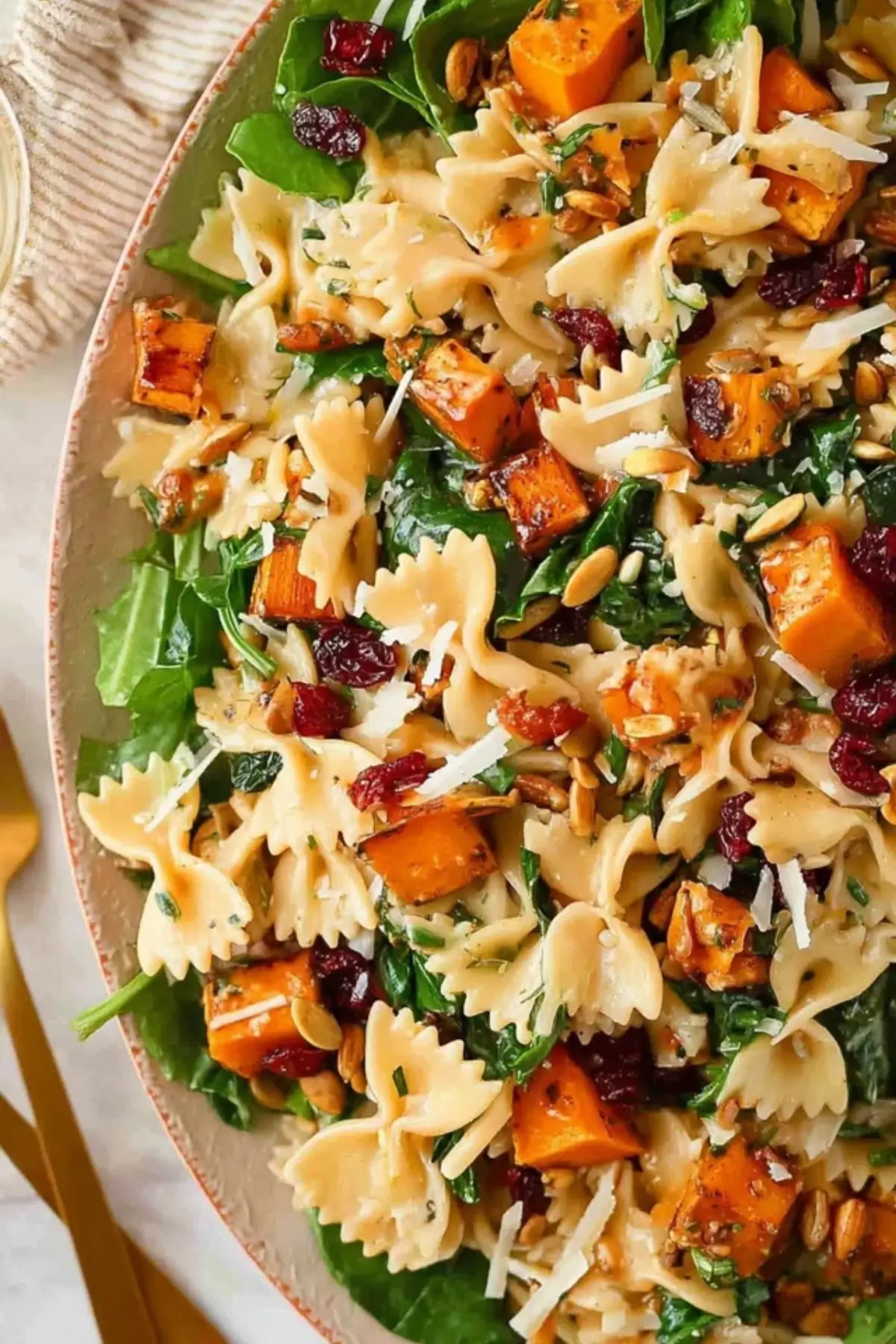 Herbstlicher Nudelsalat