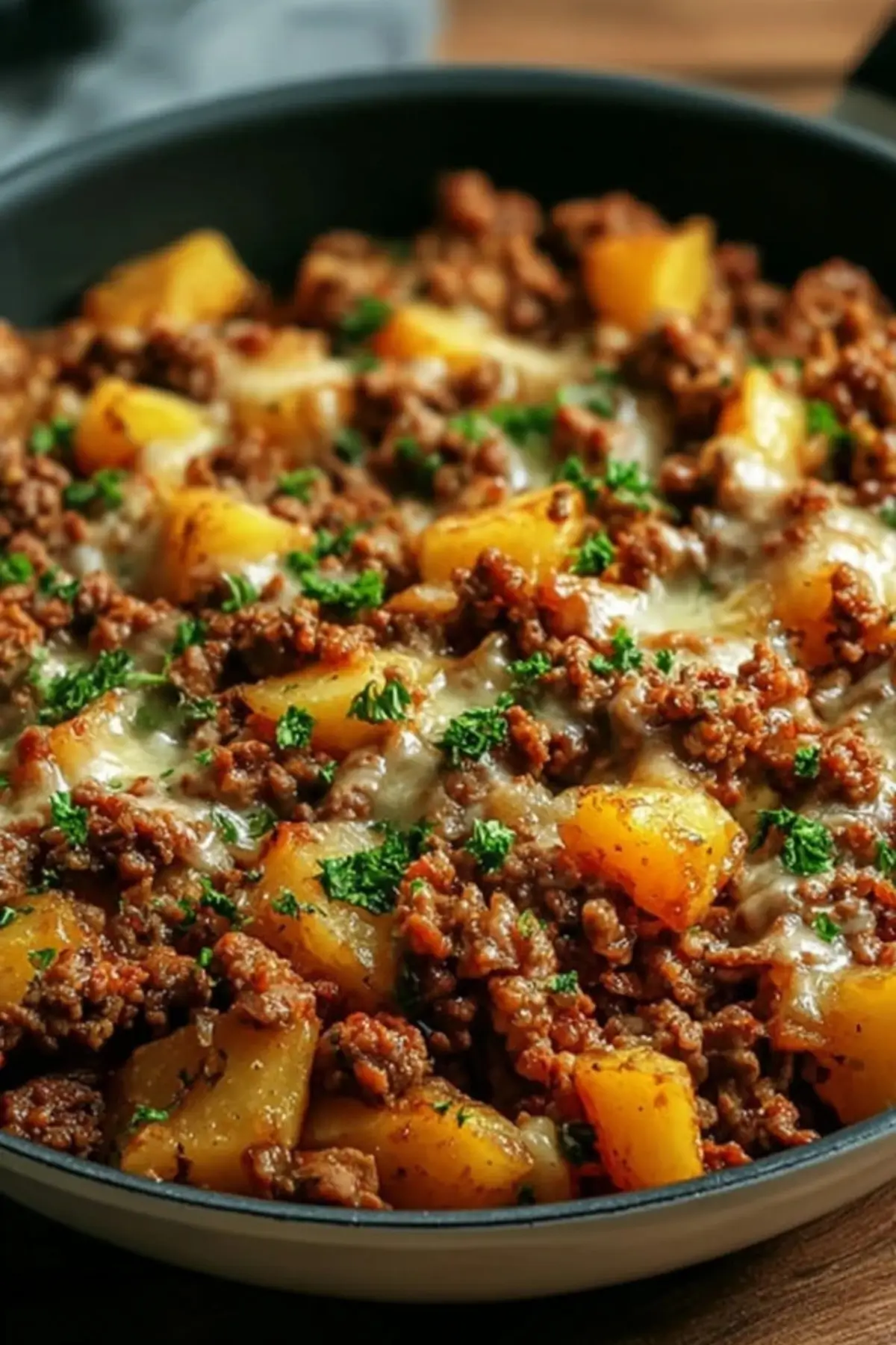 Kartoffel Hackfleisch Pfanne